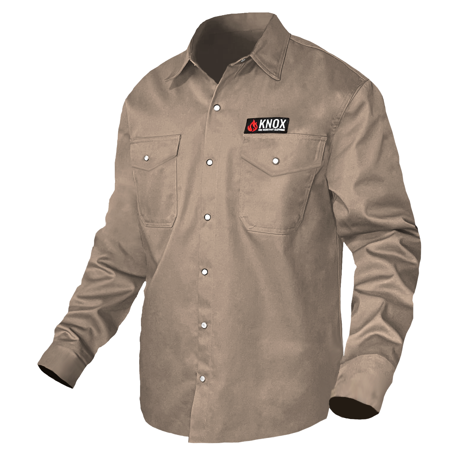 Knox FR Long Sleeve Breathable Crew Flame Resistant Shirt - Tan — Safety  Vests and More