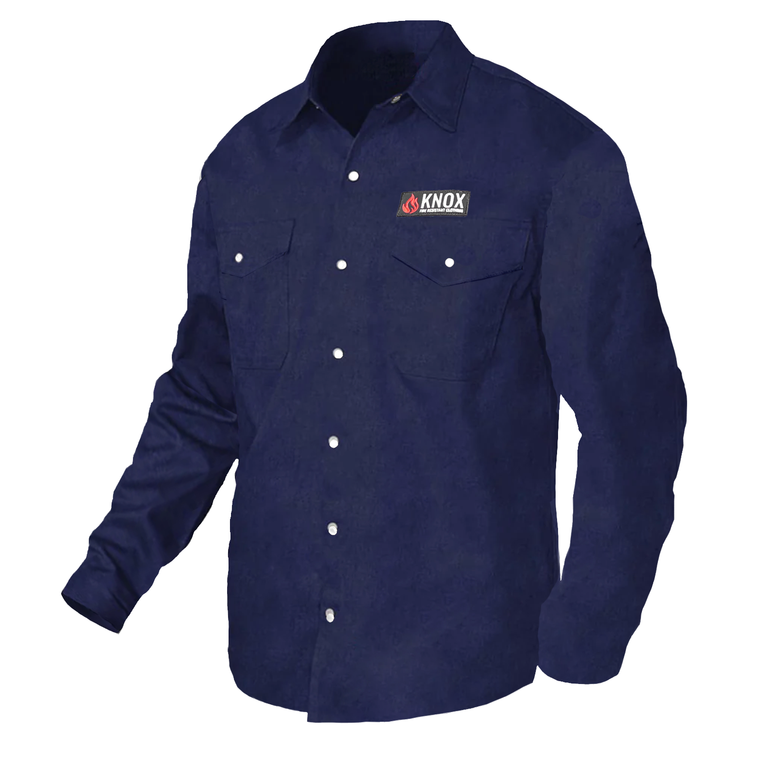 Knox FR Shirt Denim With Pearl Snap Buttons