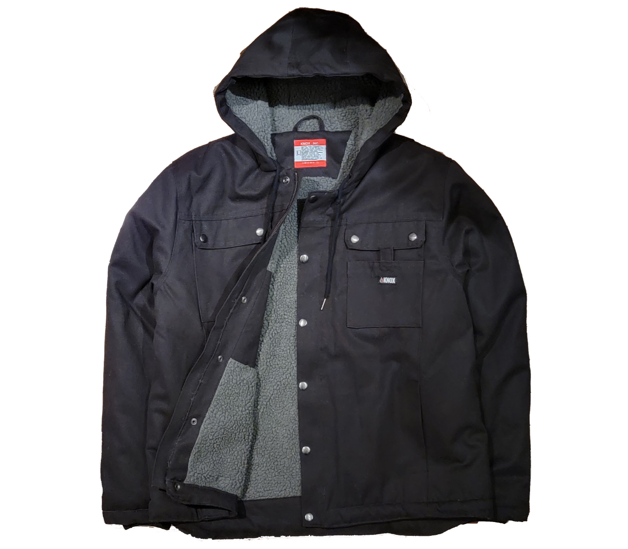 Knox Heavy-Duty FR Sherpa Lined Jacket (Black)