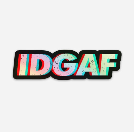 IDGAF Hardhat Sticker - F Bomb Sticker | Knoxfr
