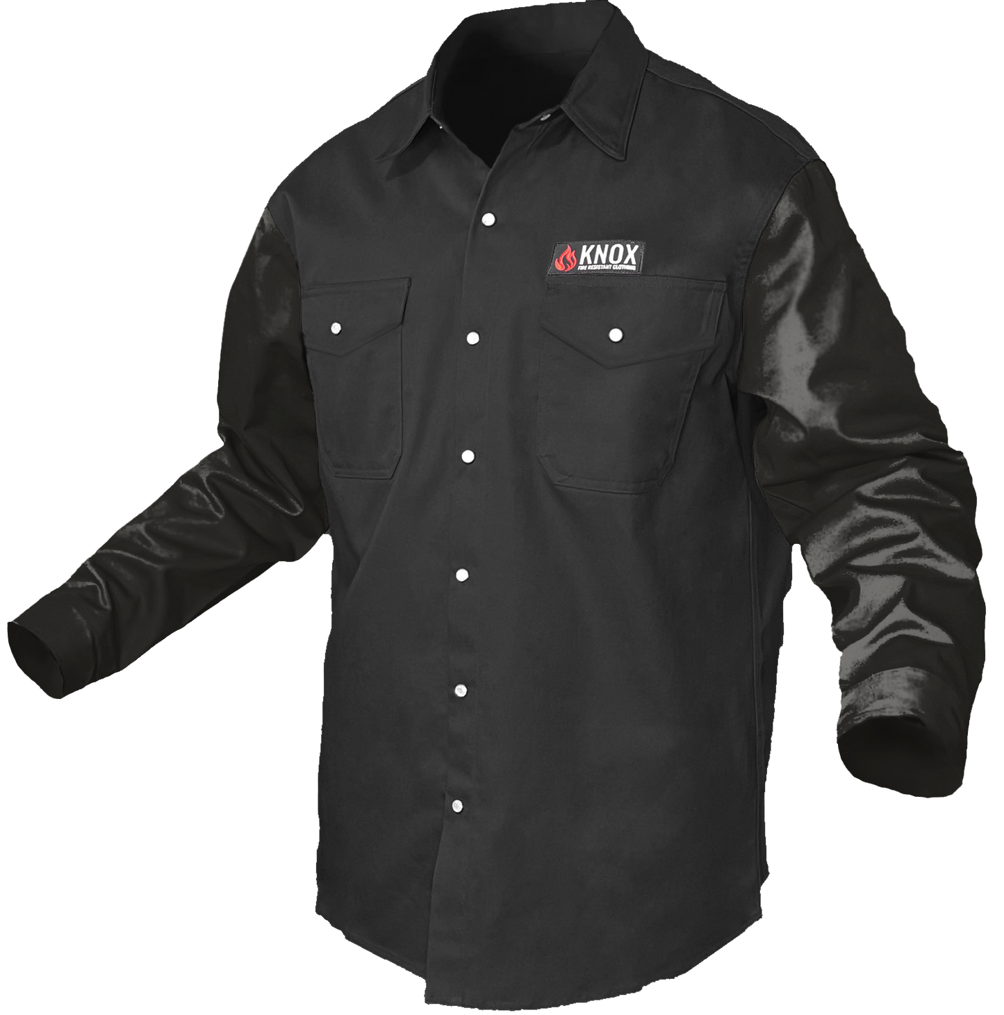 The Johnny Cash Edition Hybrid Leather Sleeves FR Peal Snaps Shirt