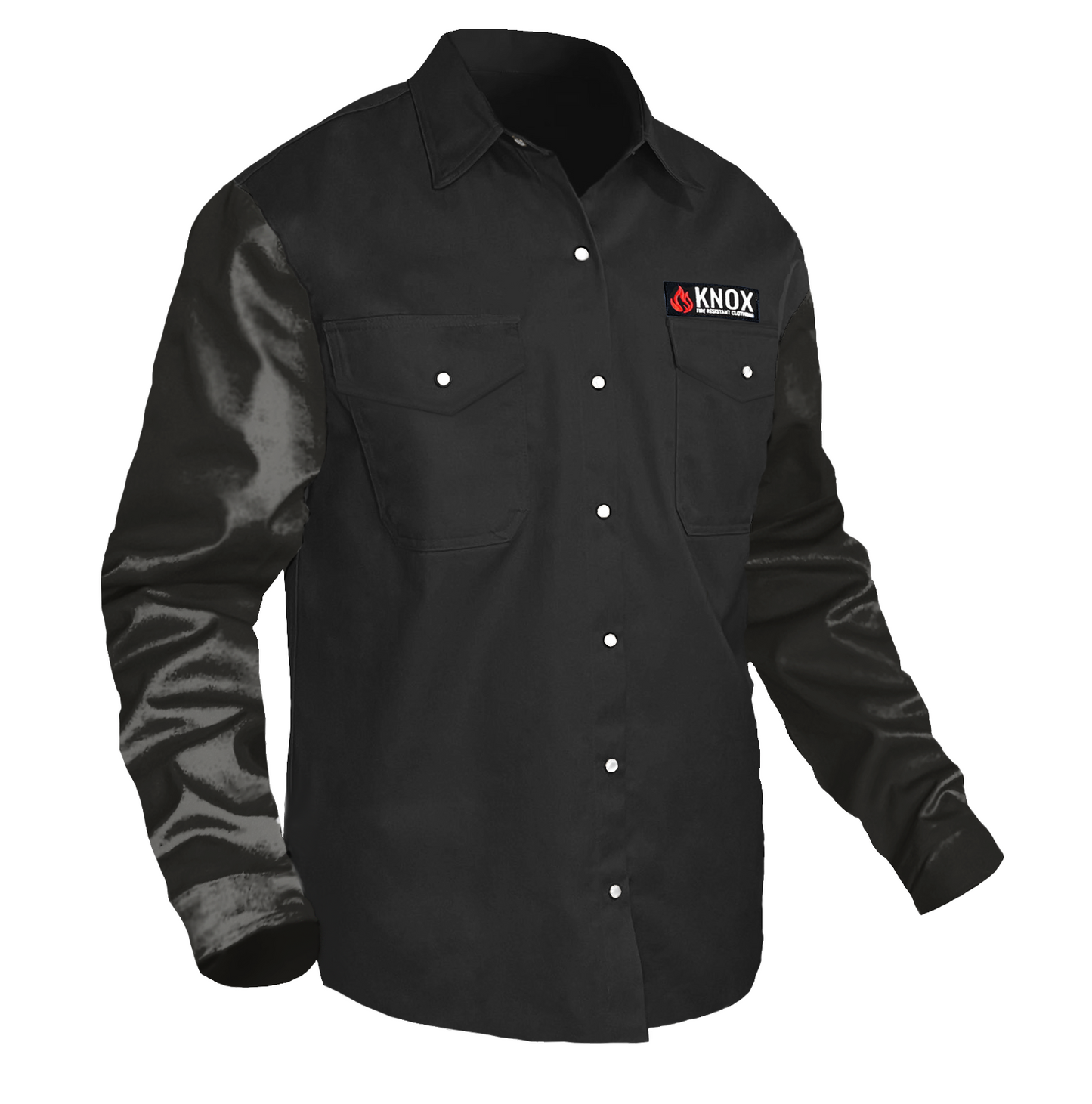 Das Johnny Cash Edition Hybrid Leather Sleeves FR Peal Snaps Shirt