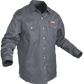 Knox FR Shirt Gray With Pearl Snap Buttons