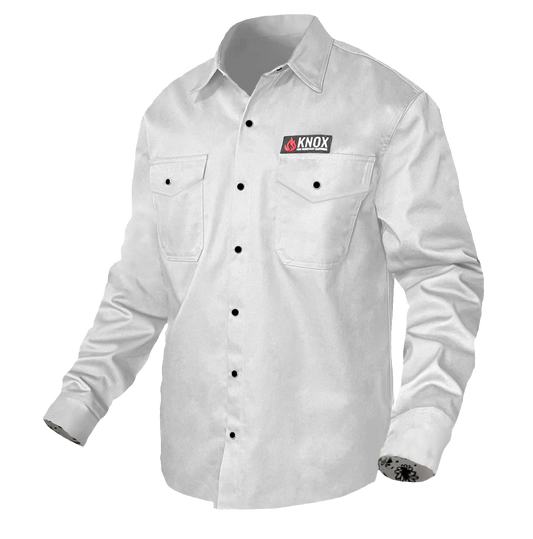 Knox FR Shirts for Men, Plaid Flame Resistant Shirt Metal Buttons