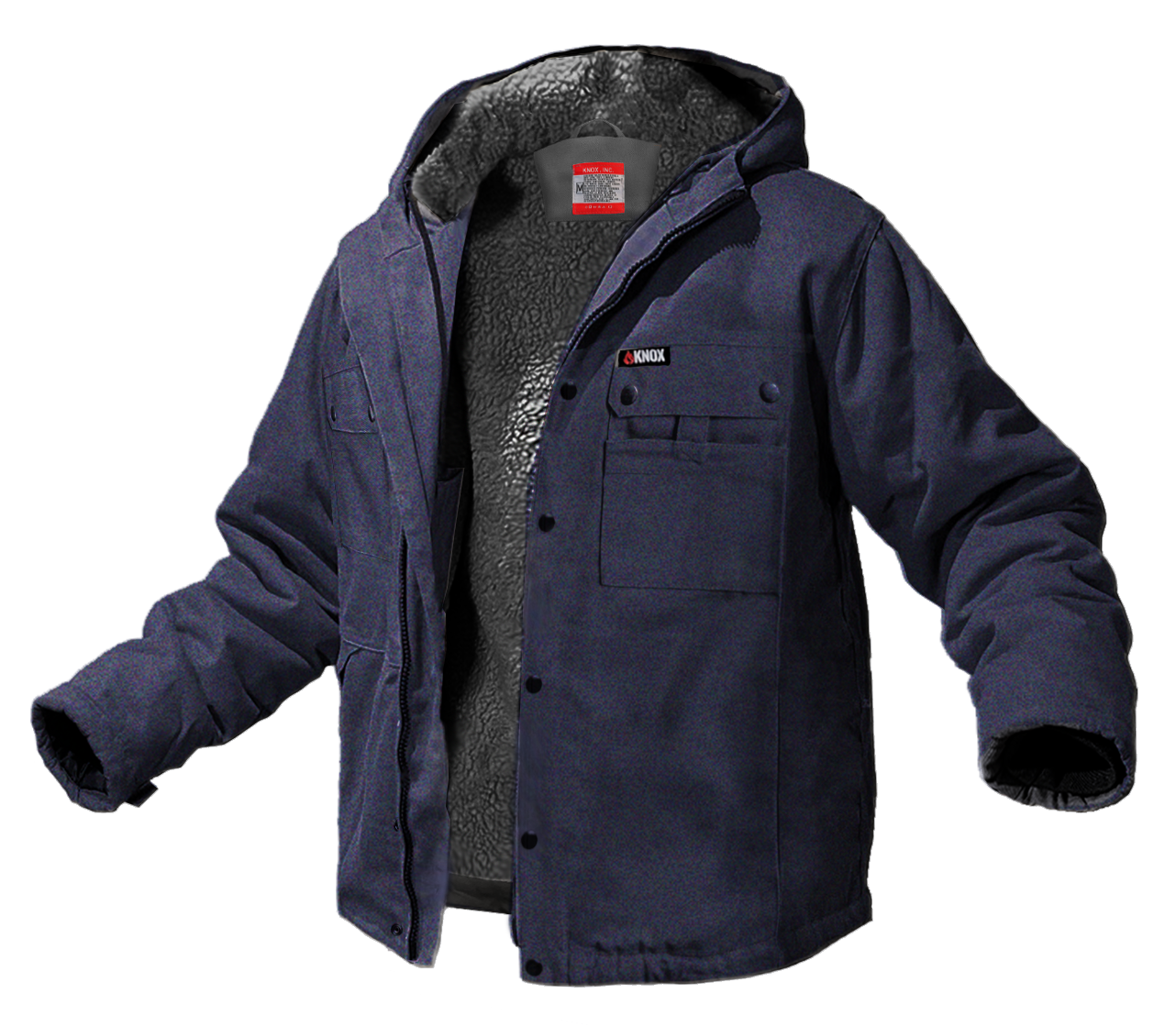 Knox Heavy-Duty FR Sherpa Lined Jacket (Navy Blue)