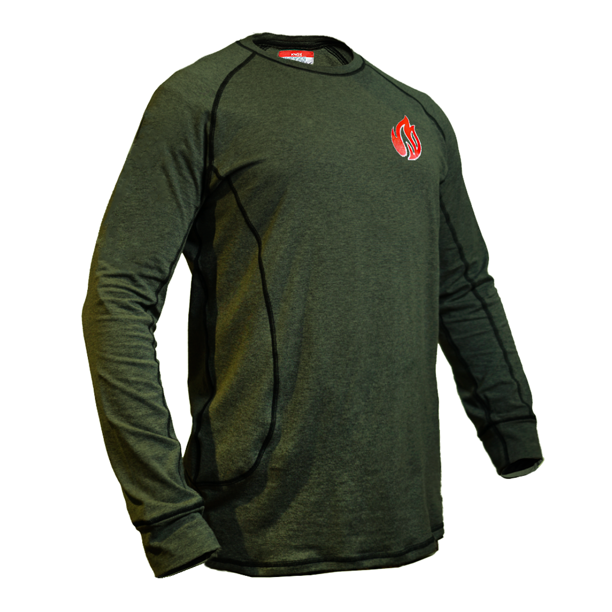 Knox FR Long Sleeve Crew Shirt - Military Green