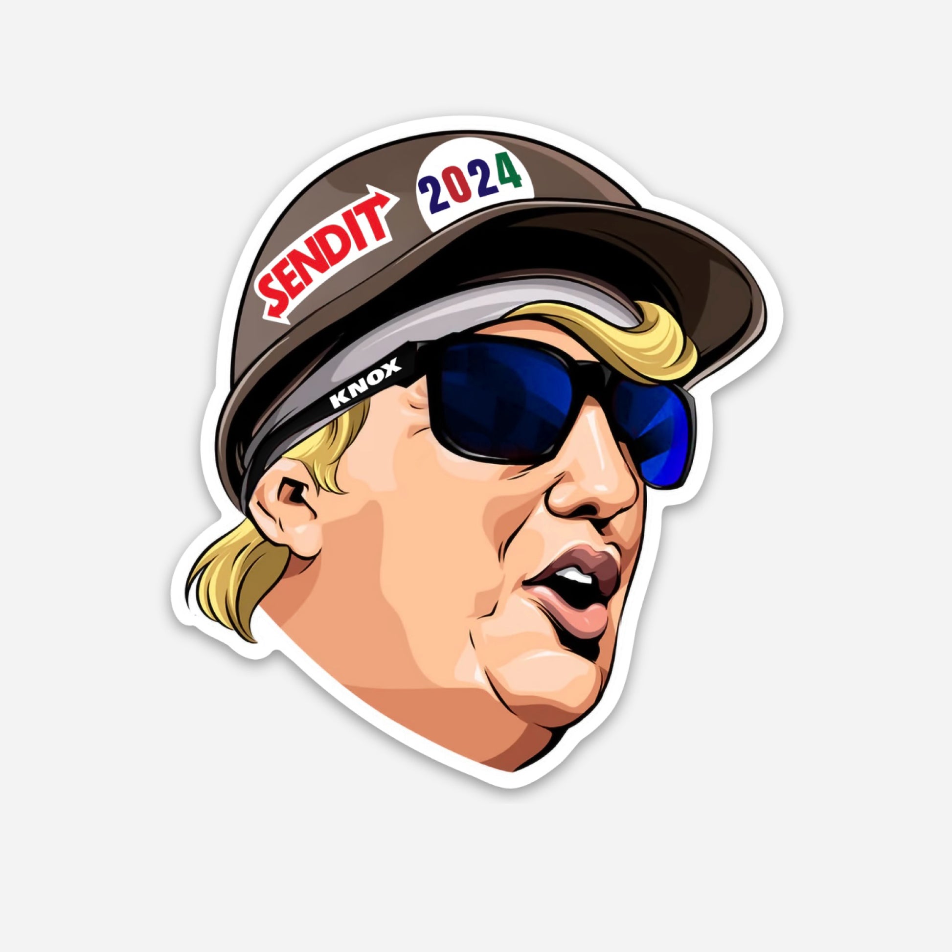 Donald Trump 2024 Hardhat Sticker | Knox