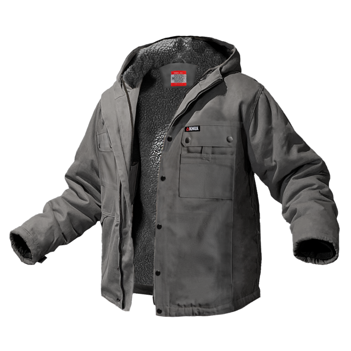 Knox Heavy-Duty FR Sherpa Lined Jacket (Gray)