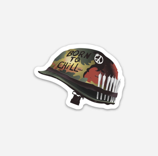 Born to Chill Hardhat Sticker - Hardhat Sticker | Knox