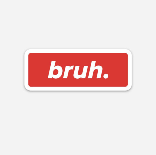 Bruh Hardhat Sticker - Hardhat Stickers | Knox