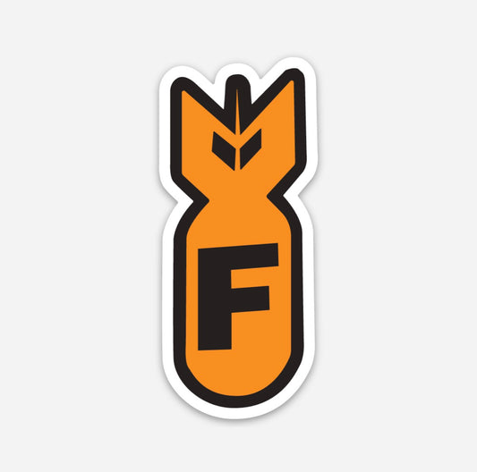 FK Bomb Hardhat Sticker - Sticker Bomb Hard Hat | Knox