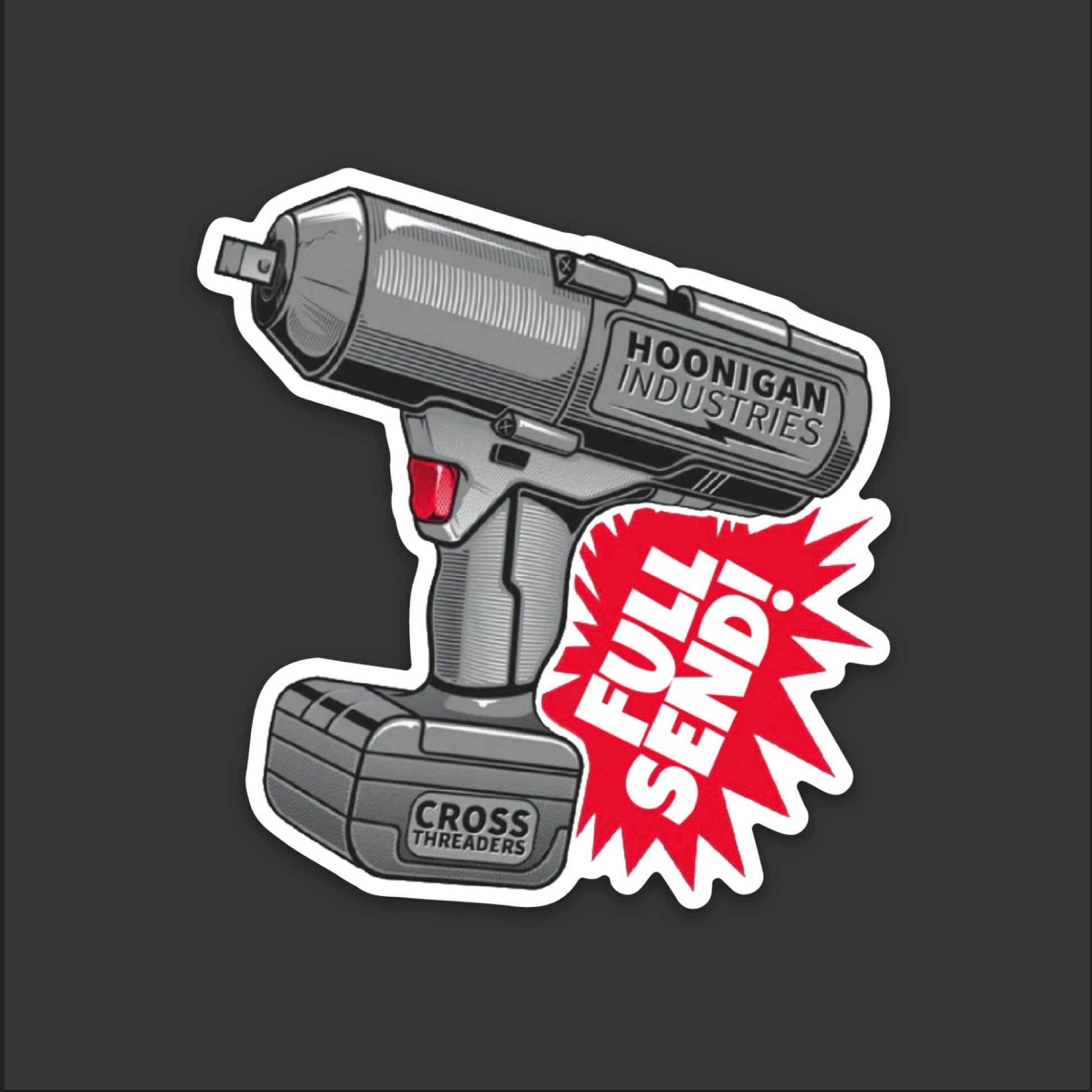 Full Send Hardhat - Full Send Hardhat Stickers | Knox