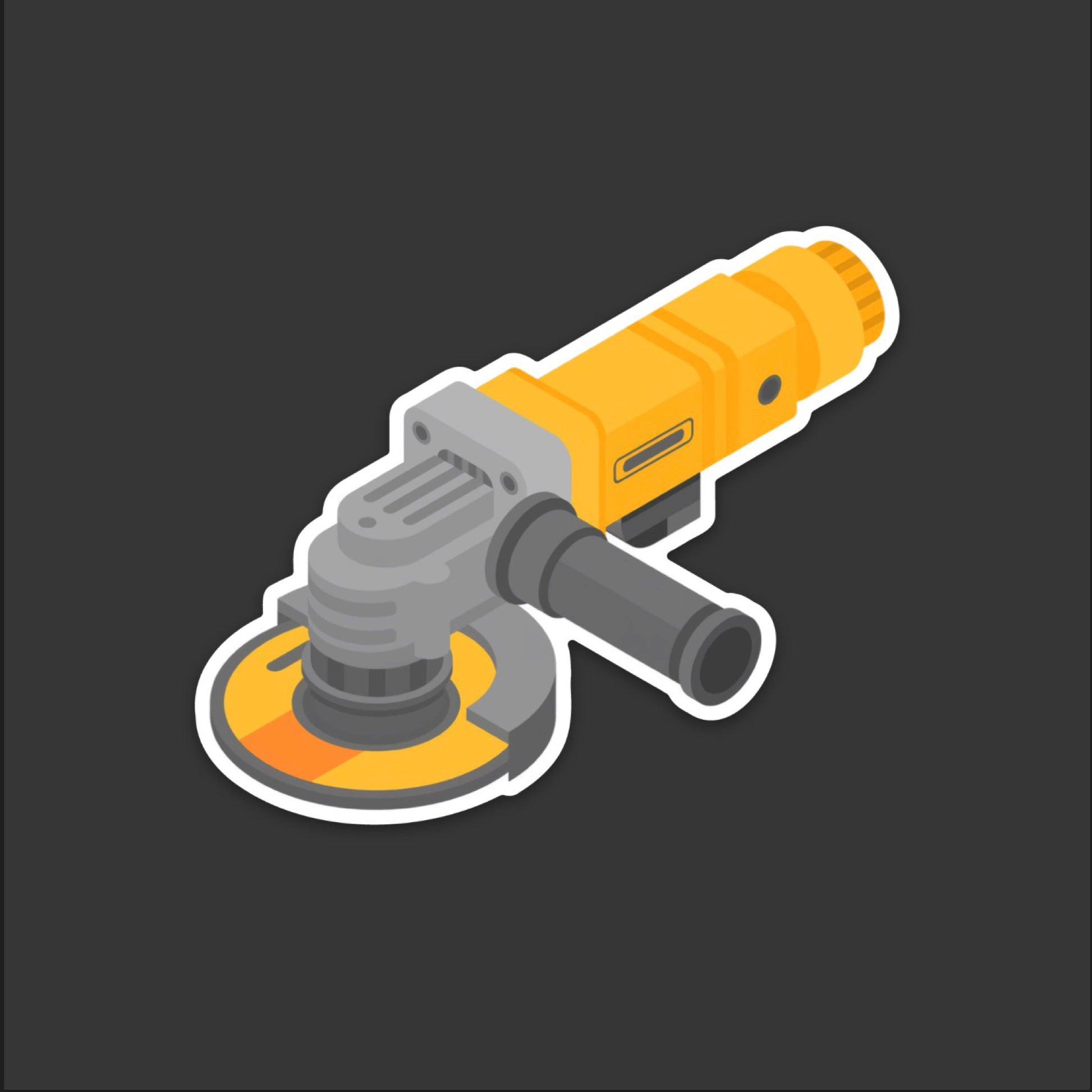Grinder Hardhat -Grinder Hardhat Stickers | Knox