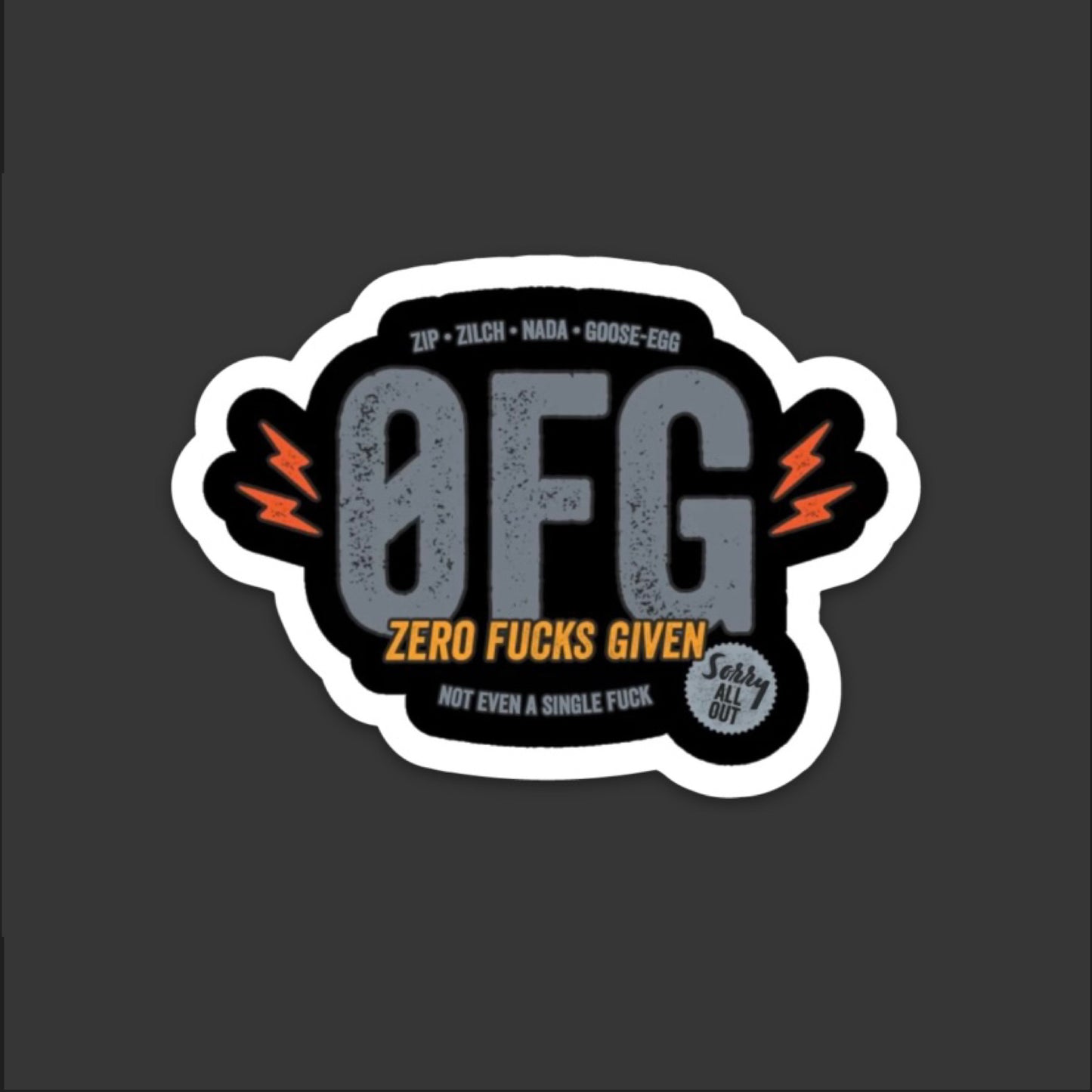 Hard Hat Sticker - 0FG Hardhat Stickers | Knox