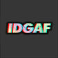 IDGAF Hardhat Sticker - IDGAF Sticker | Knox