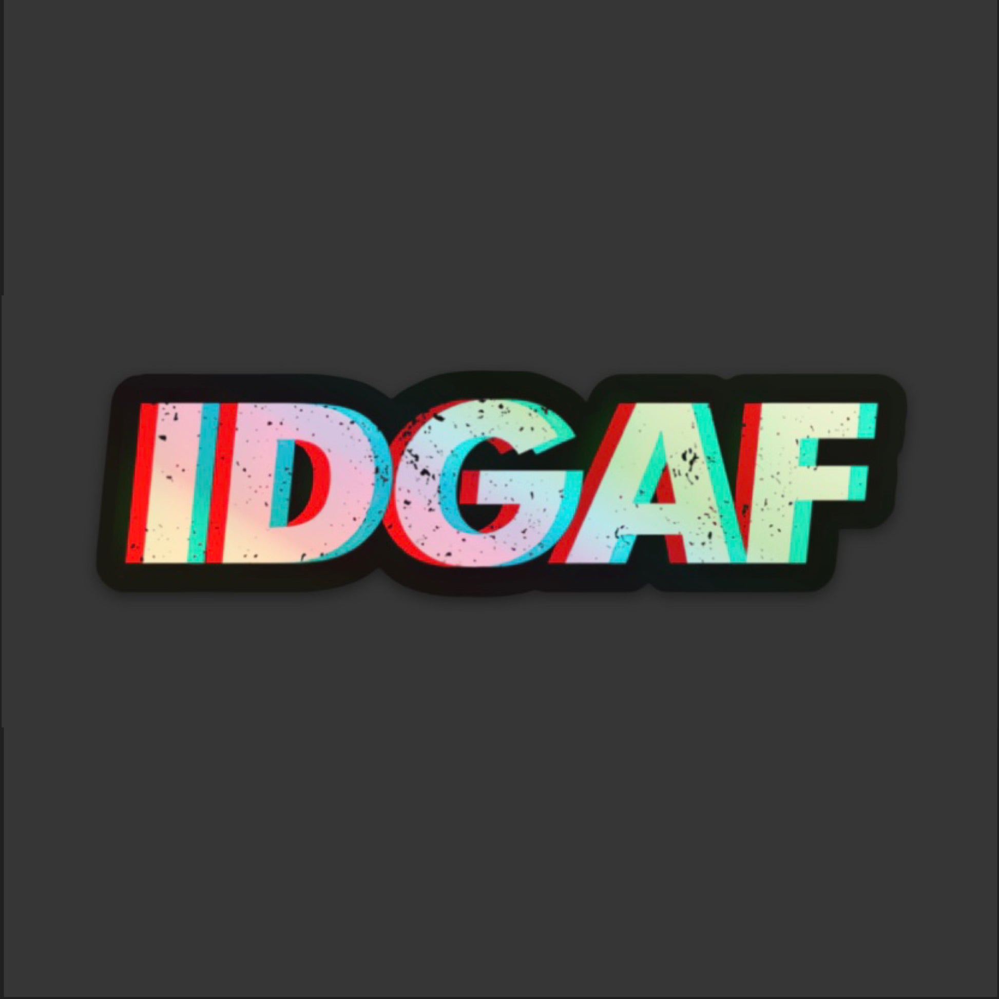 IDGAF Hardhat Sticker - IDGAF Sticker | Knox