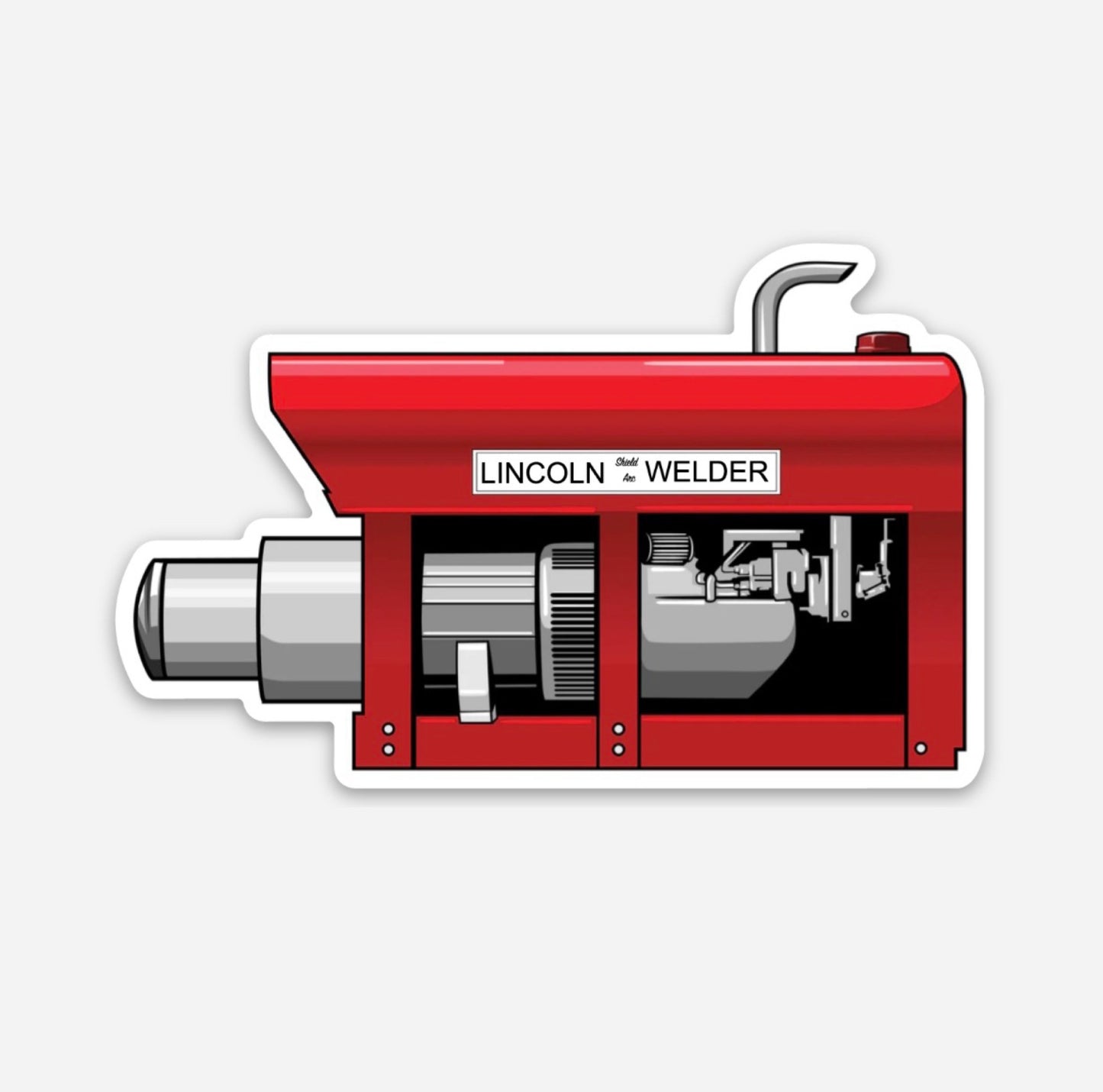 Lincoln Welding Machine Hardhat Sticker - Lincoln Welder Sticker | Knox