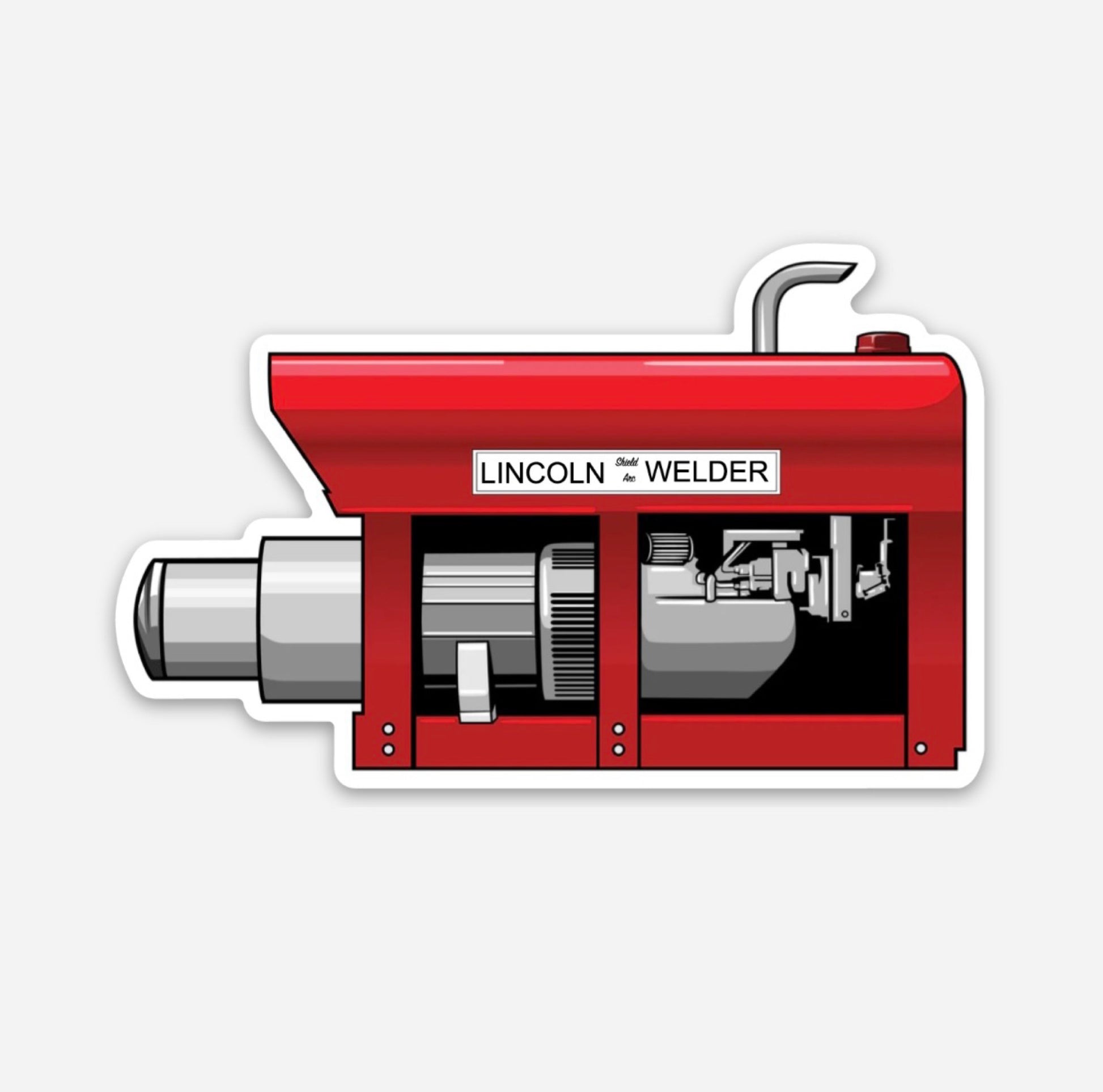 Lincoln Welding Machine Hardhat Sticker - Lincoln Welder Sticker | Knox