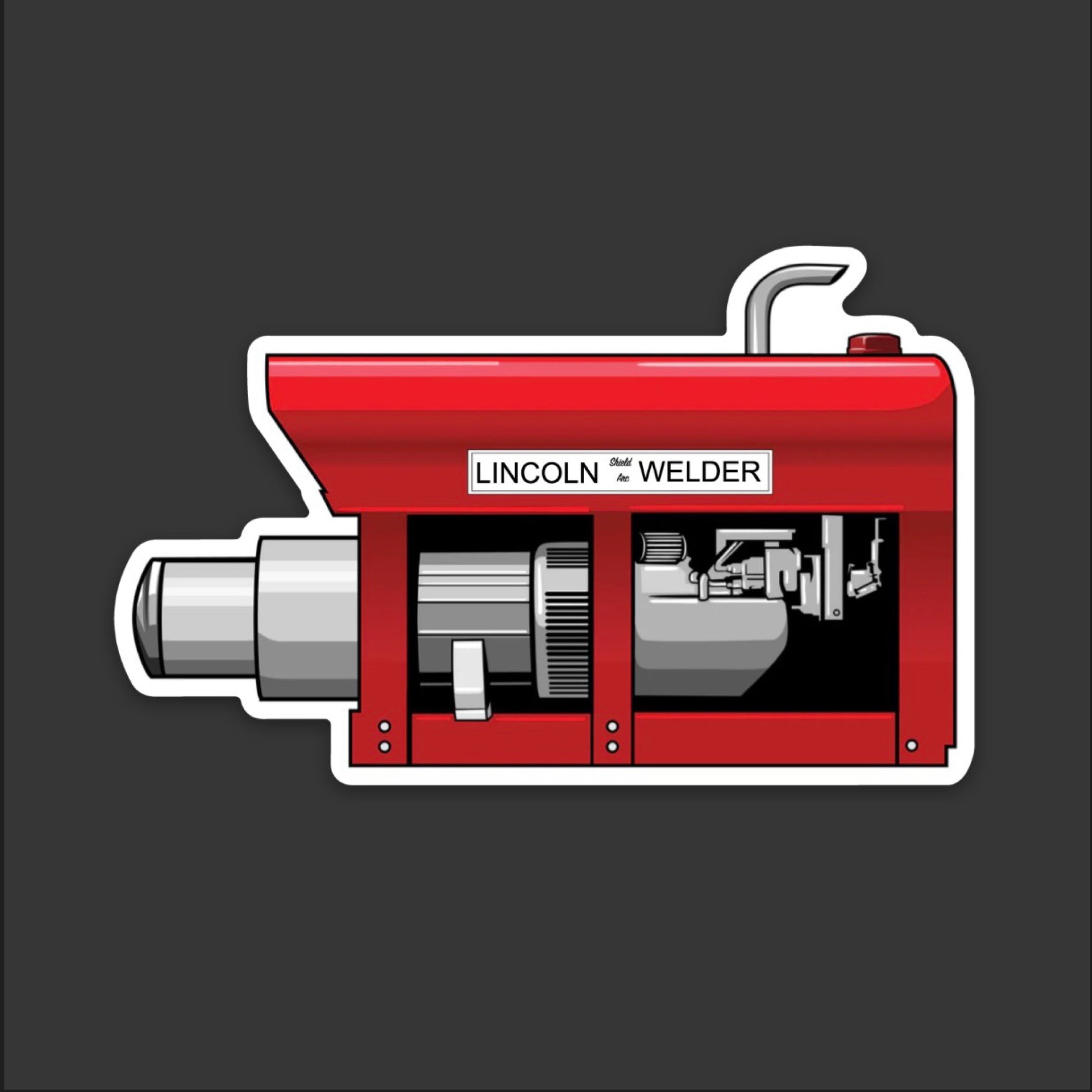 Lincoln Welding Machine Hardhat Sticker - Lincoln Welder Sticker | Knox