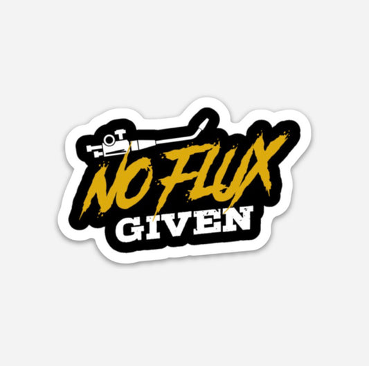No Flux Given IDGAF Hardhat Sticker | Knox