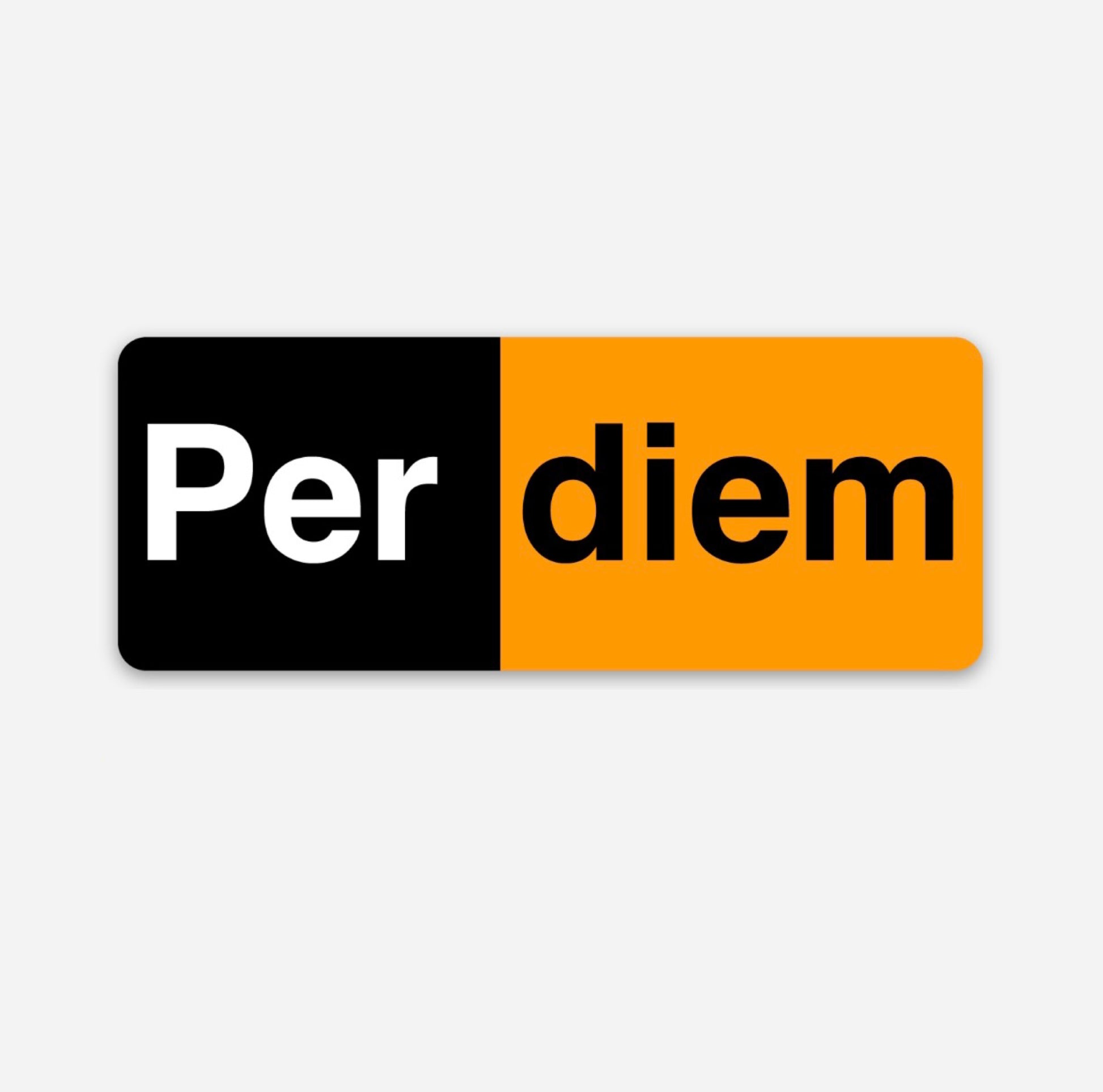 Perdiem Per Diem Hardhat Sticker | Knox