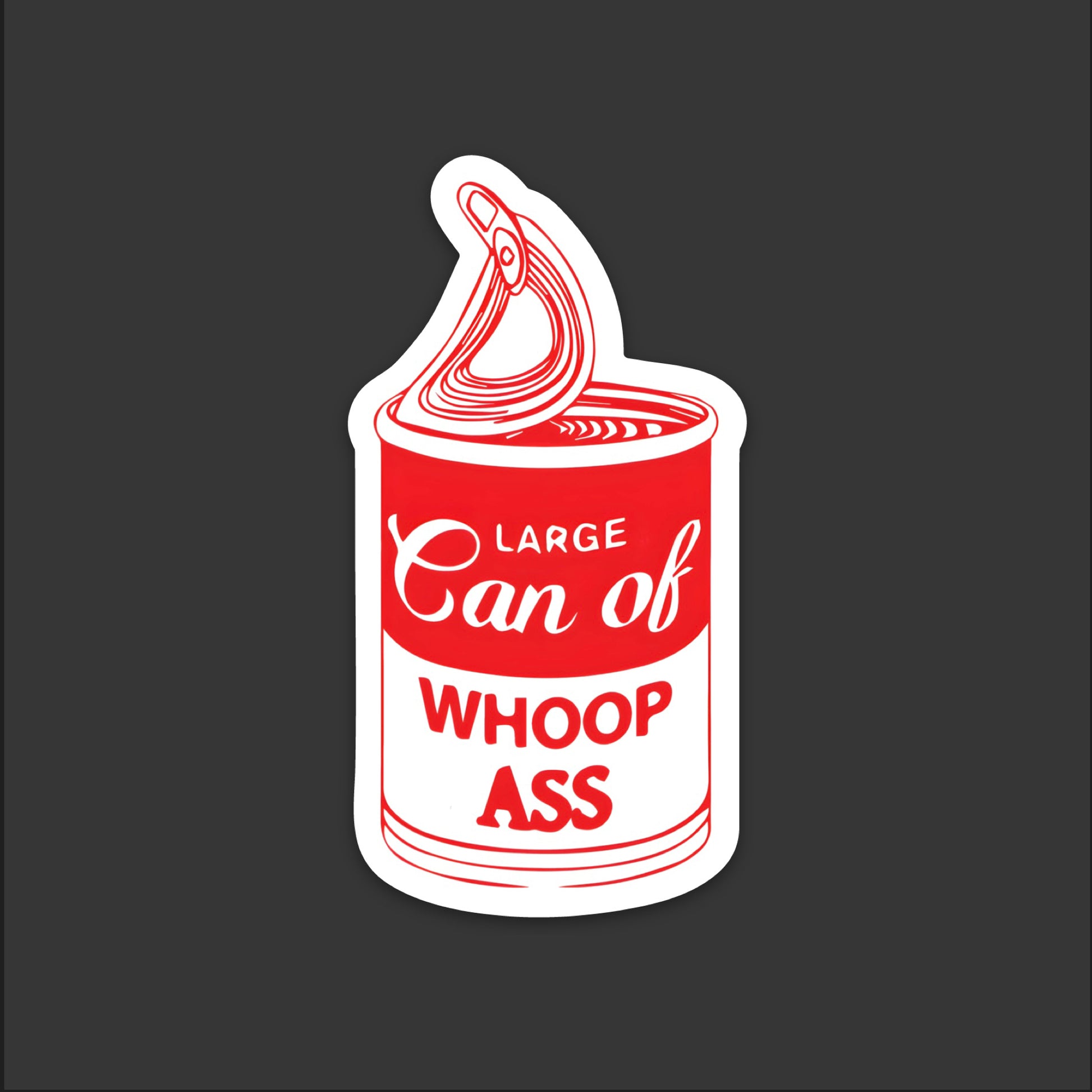 Whoop A** Hardhat Sticker - Knox