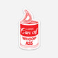 Whoop A** Hardhat Sticker - Knox