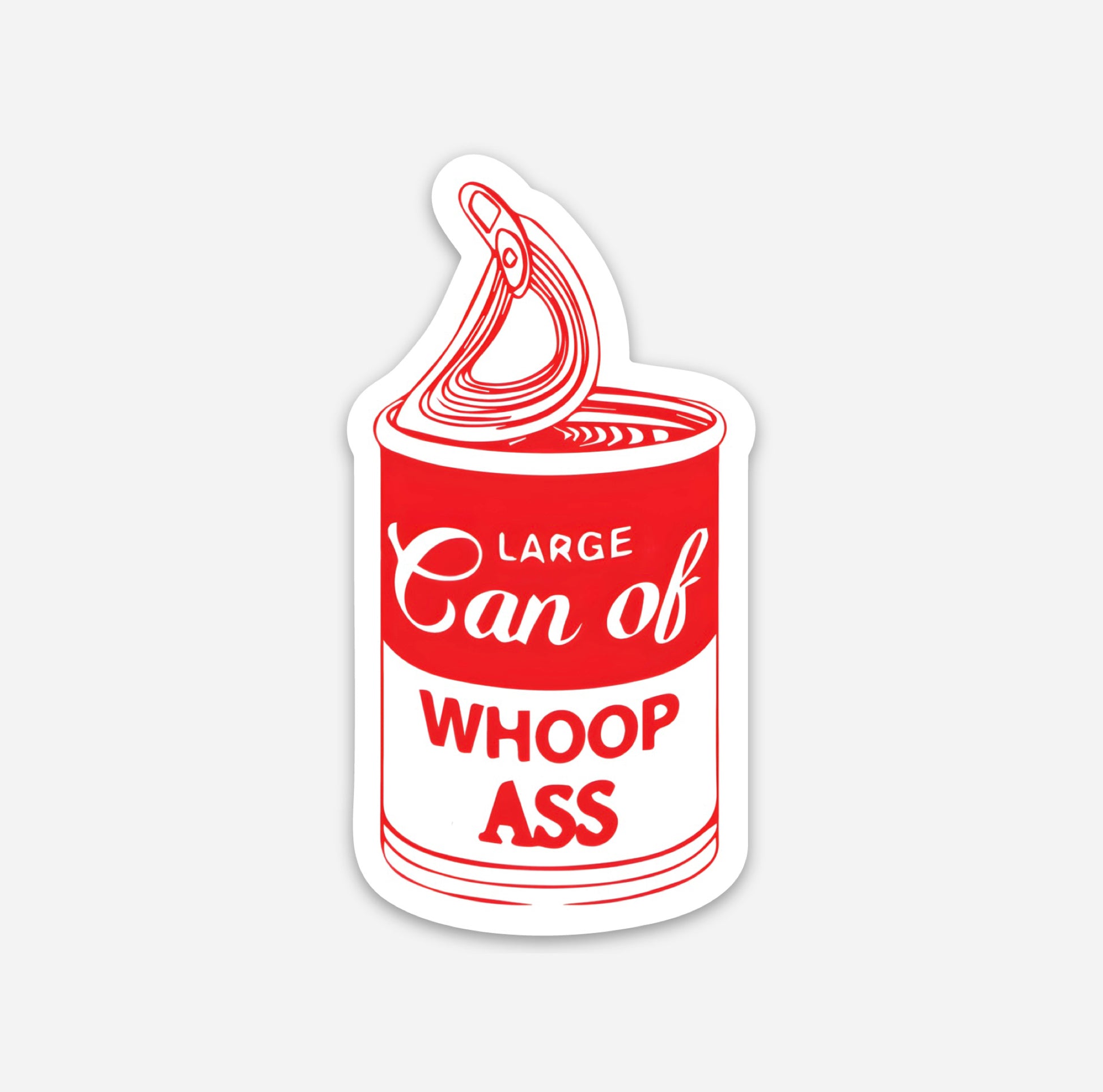 Whoop A** Hardhat Sticker - Knox
