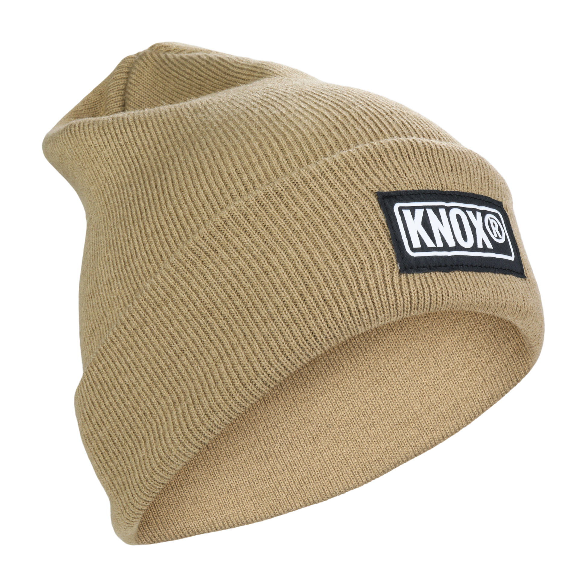 Knox Cuffed Tan Beanie - Knit Beanie |  knoxfr