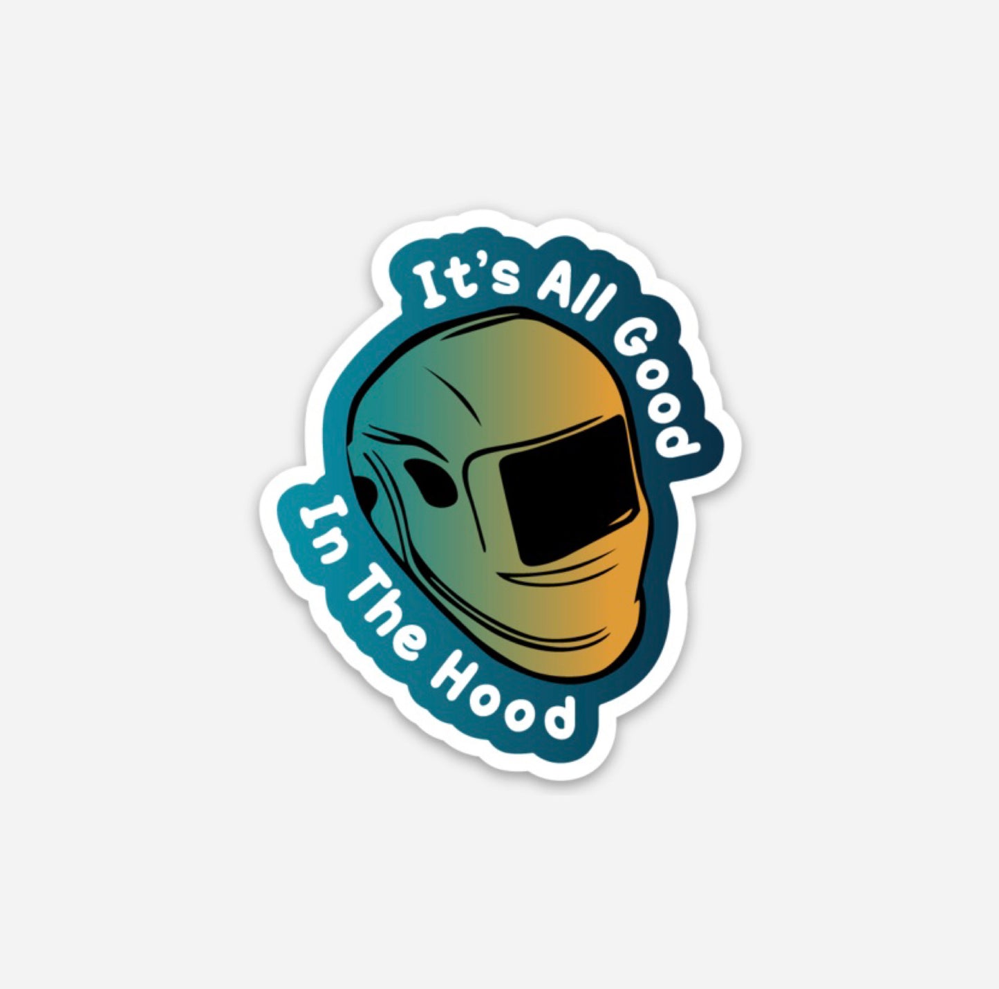 Hood Hardhat Sticker - All Good In The Hardhat Sticker | Knox 
