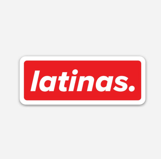 Latinas. Schutzhelm-Aufkleber